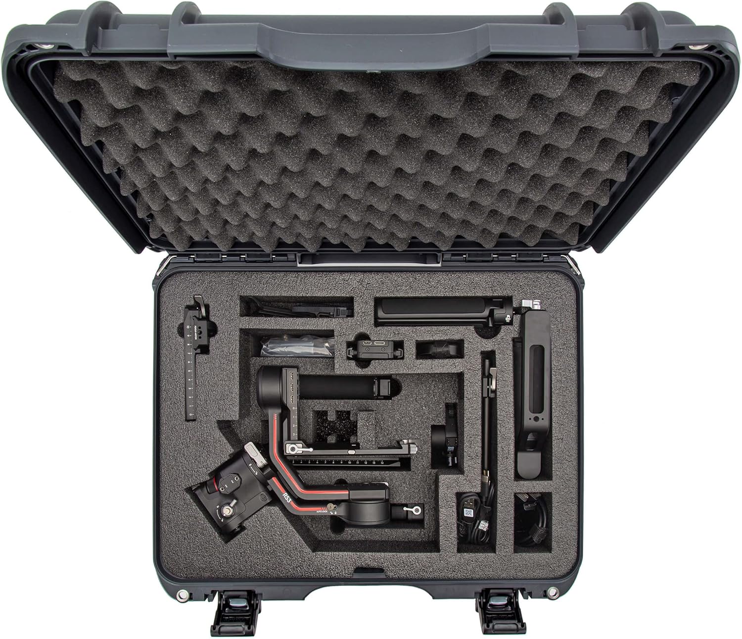 Nanuk 930 Waterproof Hard Case with Foam Insert for DJI RS 3/RS 3 Pro Combo, Graphite-4