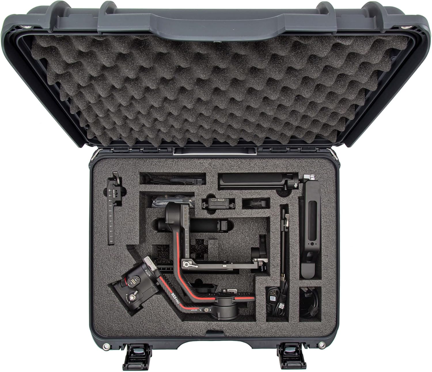 Nanuk 930 Waterproof Hard Case with Foam Insert for DJI RS 3/RS 3 Pro Combo, Graphite-5