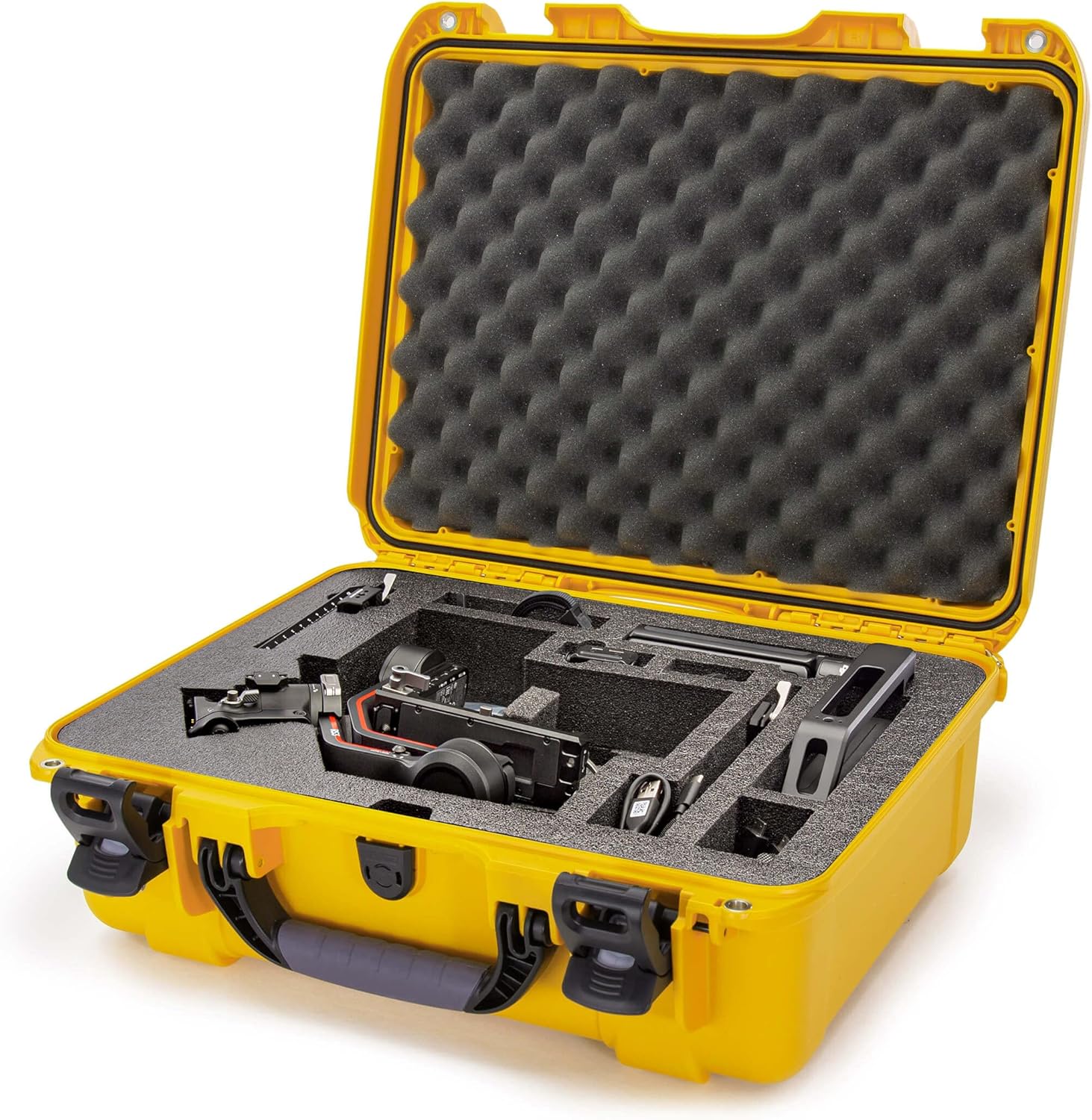 Nanuk 930 Waterproof Hard Case with Foam Insert for DJI RS 3/RS 3 Pro Combo, Yellow-0