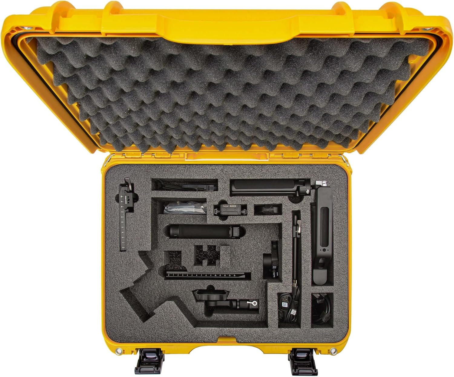 Nanuk 930 Waterproof Hard Case with Foam Insert for DJI RS 3/RS 3 Pro Combo, Yellow-3