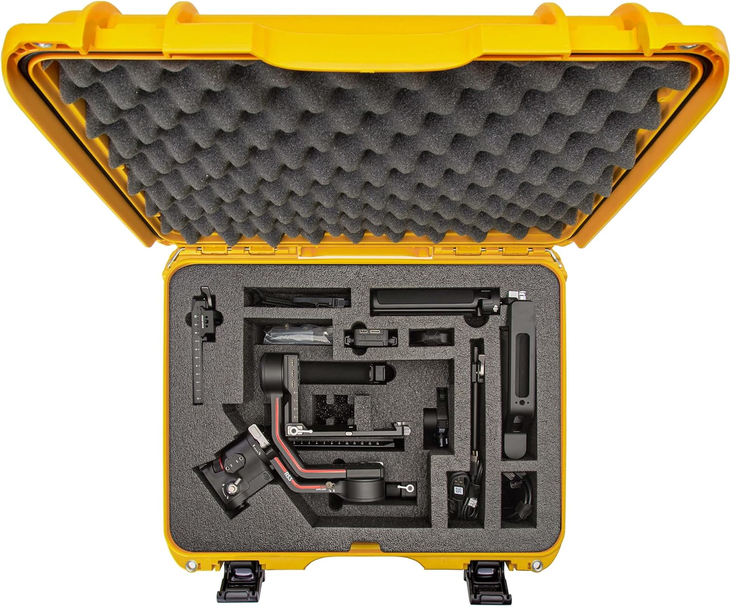 Nanuk 930 Waterproof Hard Case with Foam Insert for DJI RS 3/RS 3 Pro Combo, Yellow-4