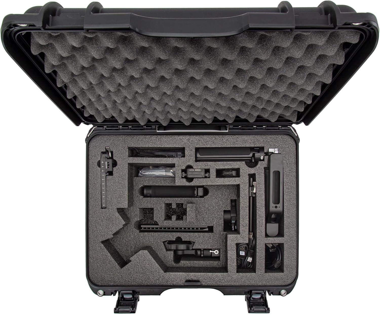 Nanuk 930 Waterproof and Easy to Transport Hard Case with Custom-Cut Foam Insert for DJI RS 3 and RS 3 Pro Combo (Black)-3