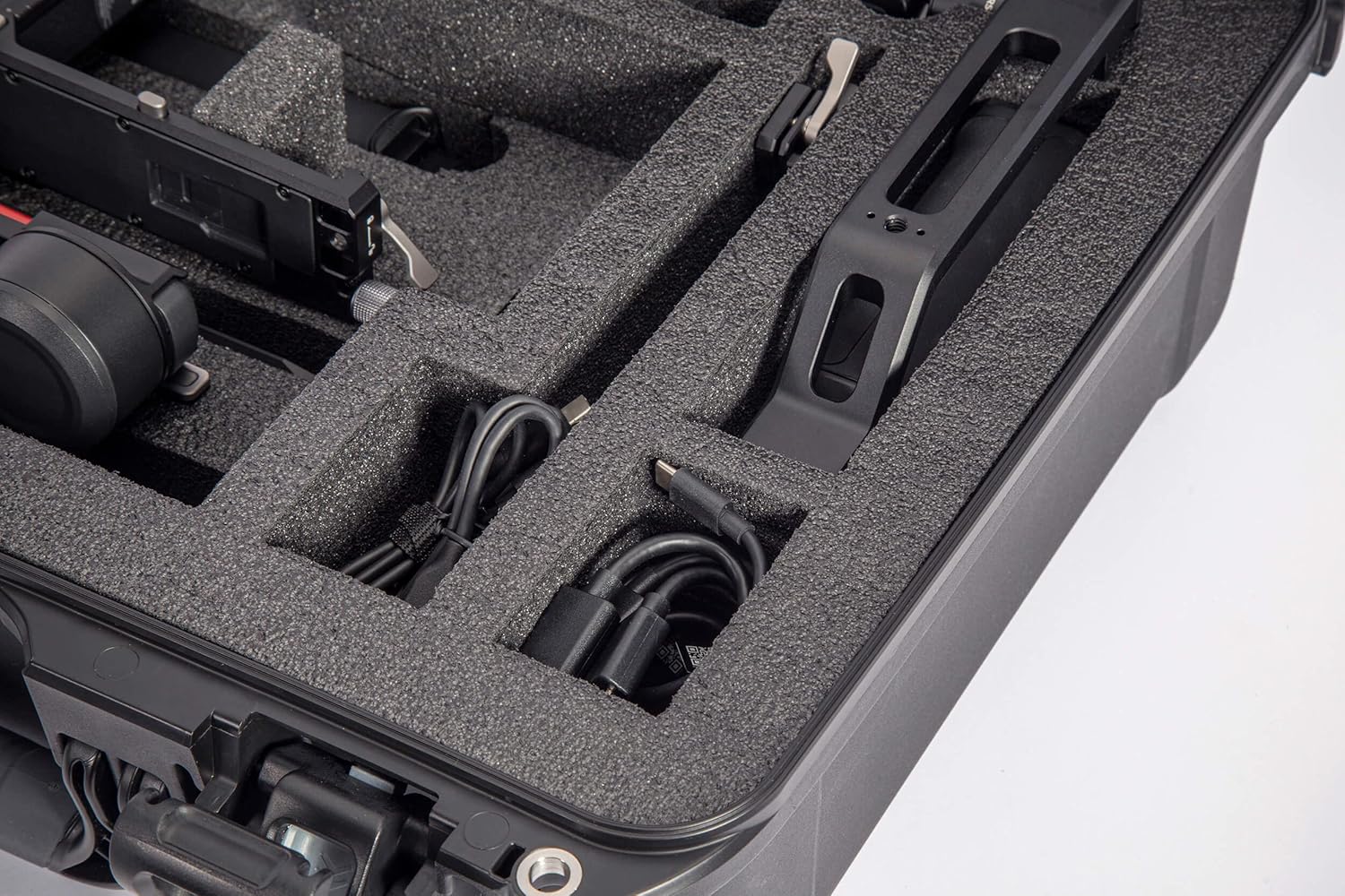 Nanuk 930 Waterproof and Easy to Transport Hard Case with Custom-Cut Foam Insert for DJI RS 3 and RS 3 Pro Combo (Black)-7