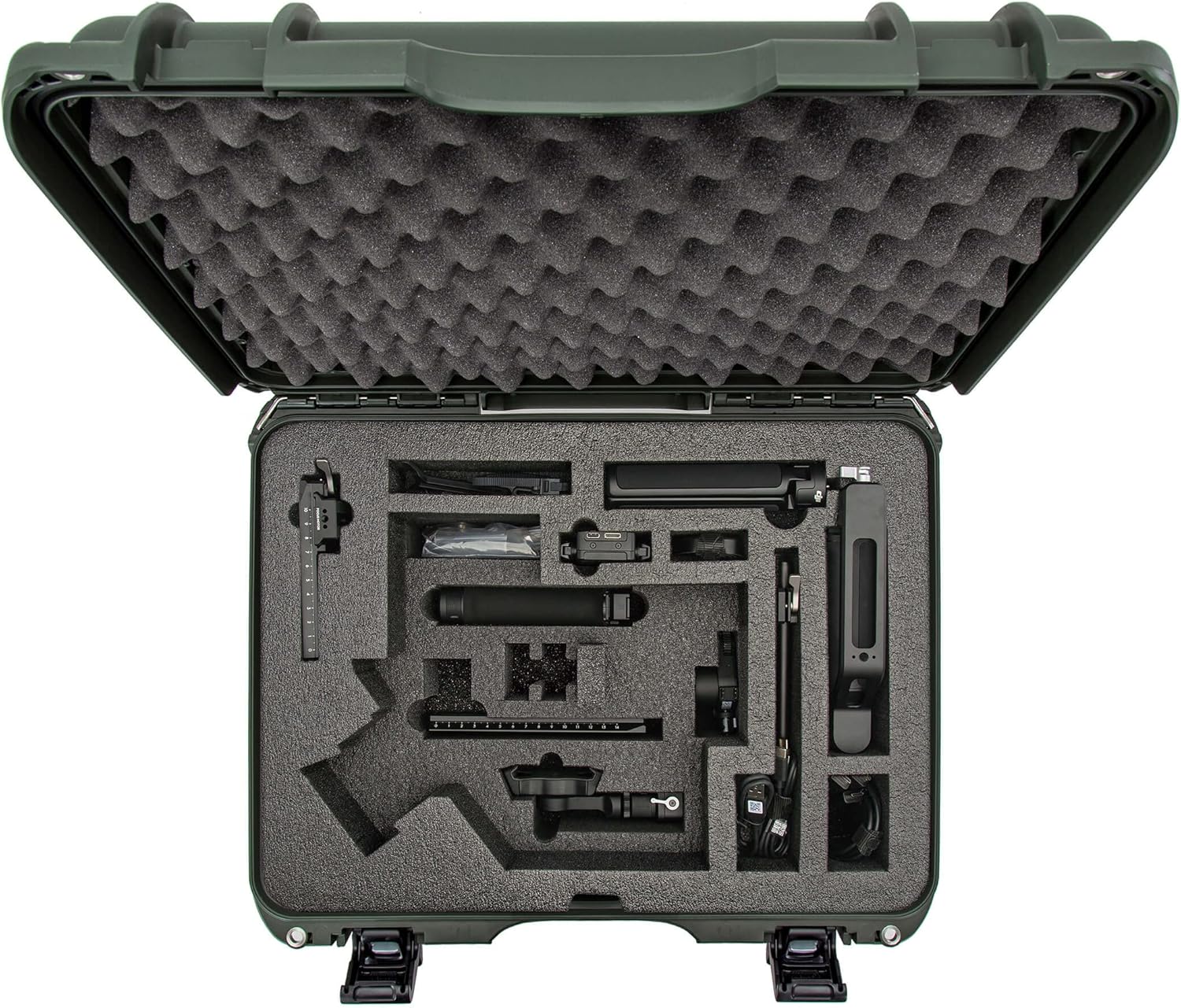 Nanuk 930 Waterproof Hard Case with Custom Insert for The DJI Ronin S3, S3 Combo, S3 PRO, S3 PRO Combo - Olive (930S-080OL-0A0-C0634)-3