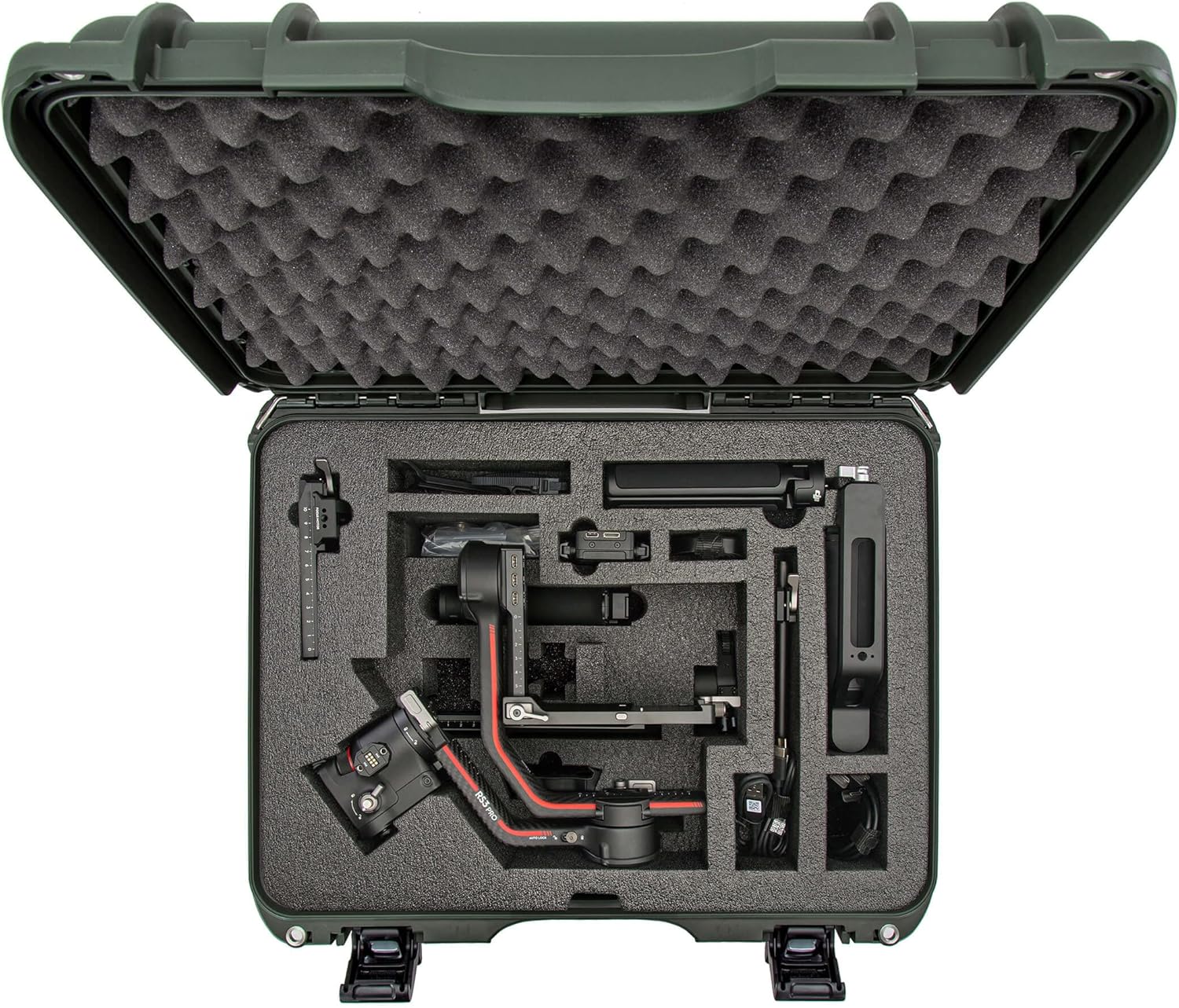 Nanuk 930 Waterproof Hard Case with Custom Insert for The DJI Ronin S3, S3 Combo, S3 PRO, S3 PRO Combo - Olive (930S-080OL-0A0-C0634)-5