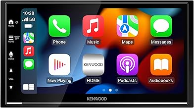 KENWOOD DMX7709S 6.8-Inch Capacitive Touch Screen, Car Stereo, CarPlay and Android Auto, Bluetooth, AM/FM Radio, MP3 Player, USB Port, Double DIN, 13-Band EQ, SiriusXM