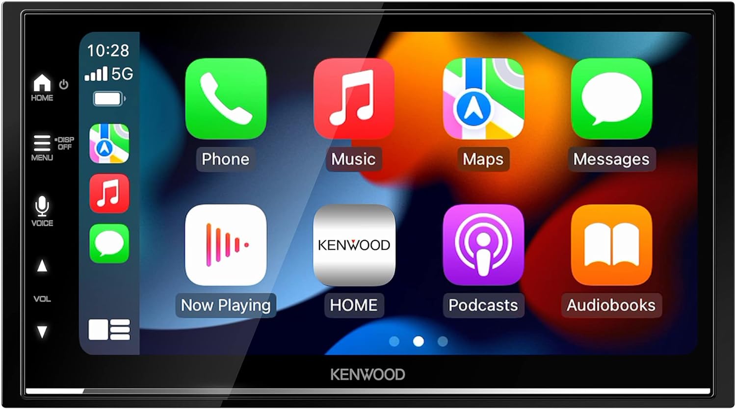 KENWOOD DMX7709S 6.8-Inch Capacitive Touch Screen, Car Stereo, CarPlay and Android Auto, Bluetooth, AM/FM Radio, MP3 Player, USB Port, Double DIN, 13-Band EQ, SiriusXM-0