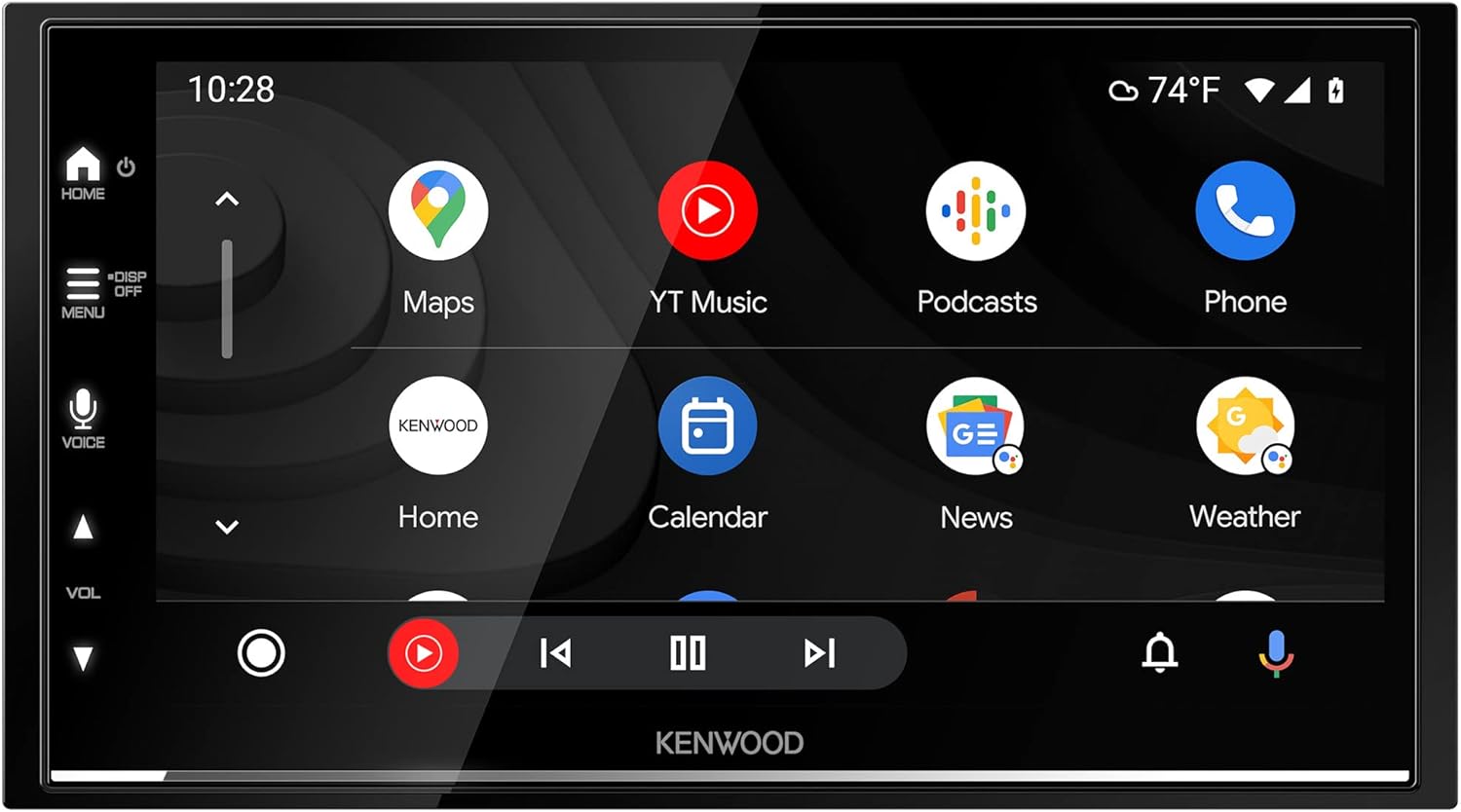 KENWOOD DMX7709S 6.8-Inch Capacitive Touch Screen, Car Stereo, CarPlay and Android Auto, Bluetooth, AM/FM Radio, MP3 Player, USB Port, Double DIN, 13-Band EQ, SiriusXM-1