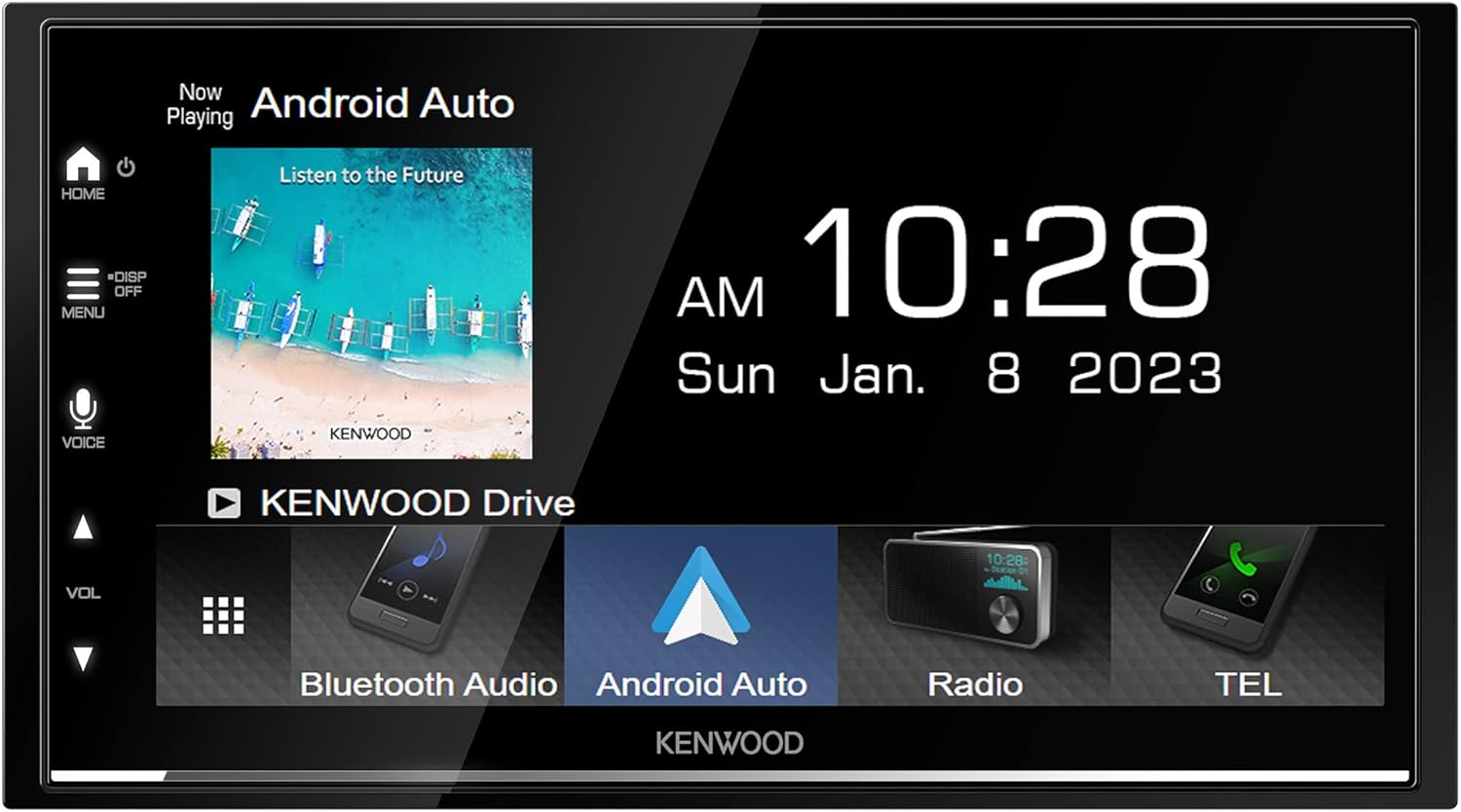 KENWOOD DMX7709S 6.8-Inch Capacitive Touch Screen, Car Stereo, CarPlay and Android Auto, Bluetooth, AM/FM Radio, MP3 Player, USB Port, Double DIN, 13-Band EQ, SiriusXM-2