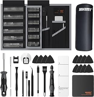 Precision Screwdriver Set, JAKEMY 202 in 1 Professional Electronics Repair Tool Multi-bit Drivers Kit, Multiple Screwdriver Bit Set Household Screwdriver Tool Set