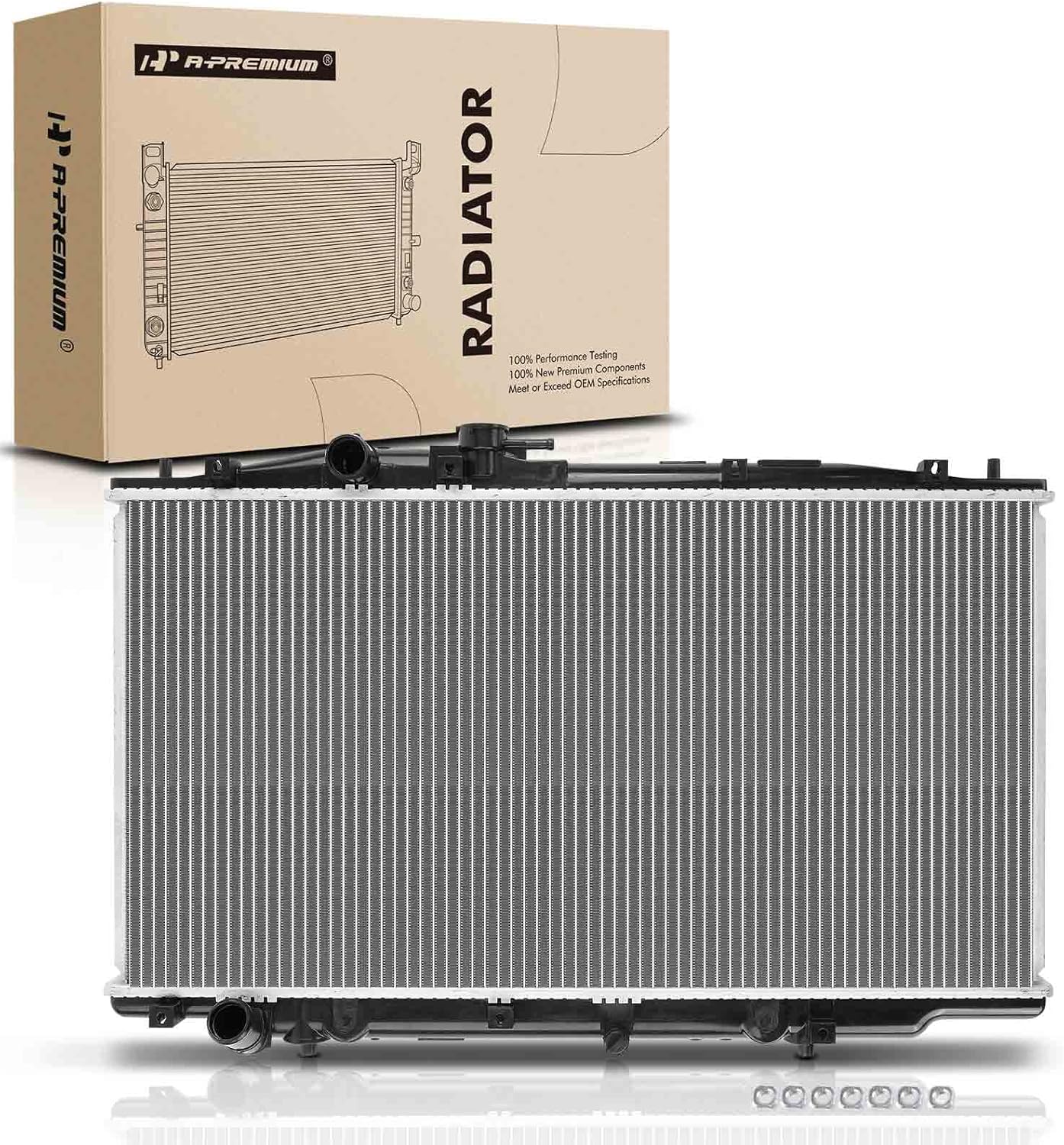 A-Premium Engine Coolant Radiator Assembly Compatible with Honda Accord 2003 2004 2005 2006 2007, V6 3.0L-0