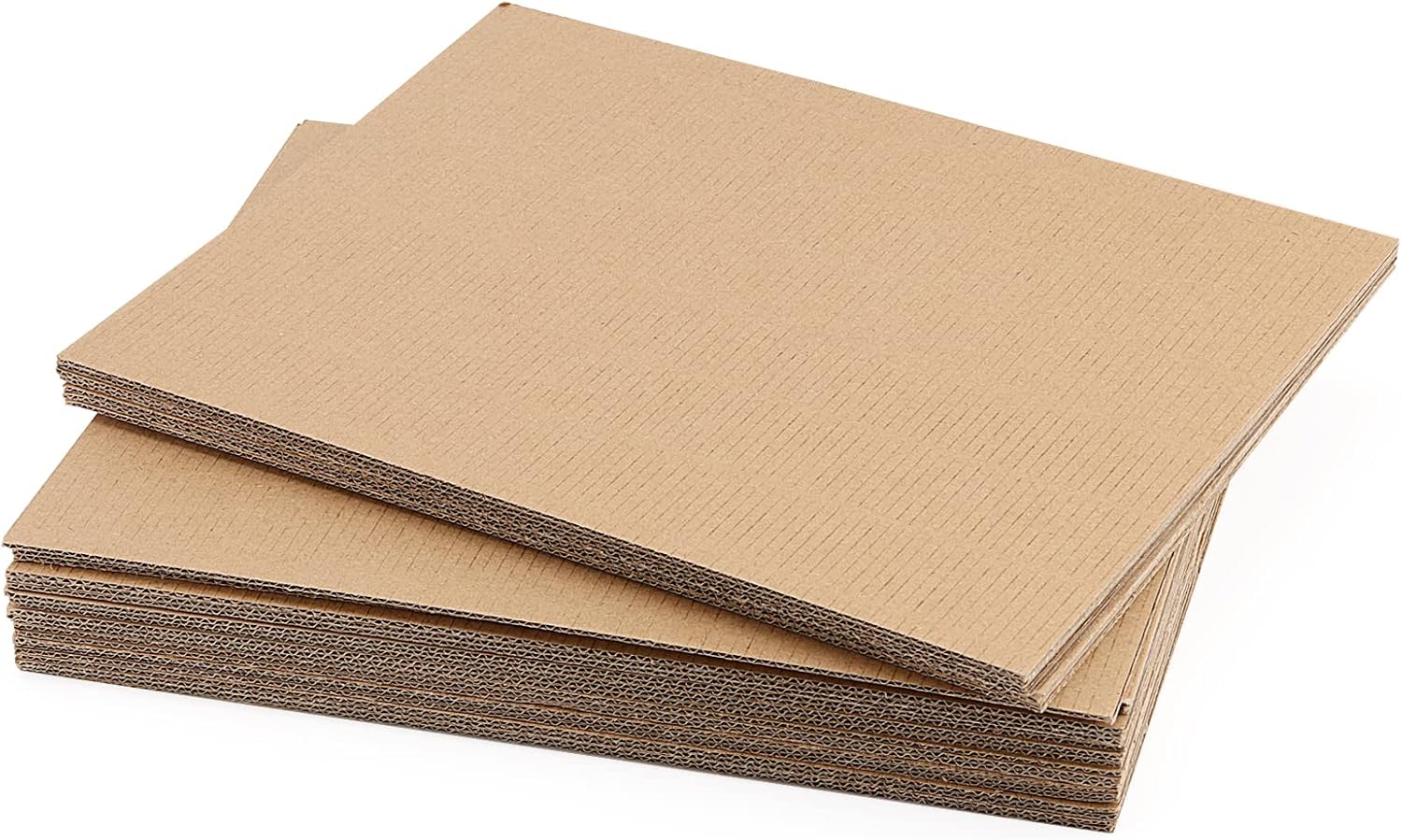 KEILEOHO 50 Packs 11 x 8.5 Inch Corrugated Cardboard Sheets, 1/8 Inch Thick High Strength Cardboard Packaging Sheets, Flat Cardboard Inserts Pads for Packing, Mailing, Shipping and Crafts-4