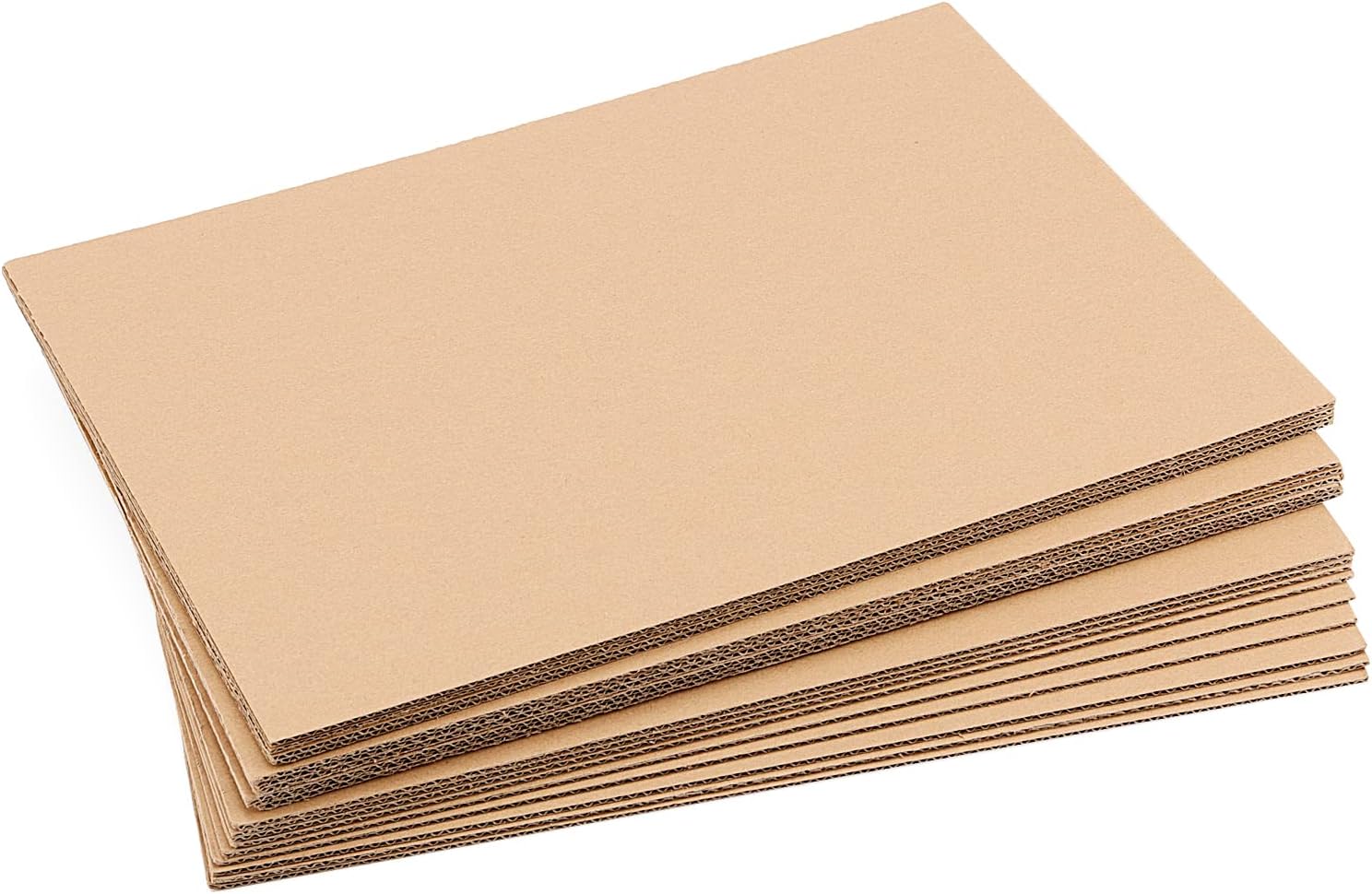 KEILEOHO 50 Packs 11 x 8.5 Inch Corrugated Cardboard Sheets, 1/8 Inch Thick High Strength Cardboard Packaging Sheets, Flat Cardboard Inserts Pads for Packing, Mailing, Shipping and Crafts-5