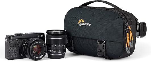 Lowepro Trekker Lite Hp 100, Compact Camera Backpack with Tablet Pocket, Camera Bag for Crop-Sensor Mirrorless Cameras, Ultracinch Compression System, Black