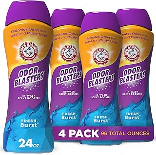 Arm & Hammer Odor Blaster In-Wash Scent Booster - Fresh Burst, 24 oz, Pack of 4