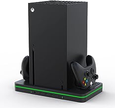 CODOGOY Vertical Charging Stand with Cooling Fan, Compatible with Xbox Series X/S Console and Controller, Dual Controller Charger Station Dock Accessories with 3 USB Ports