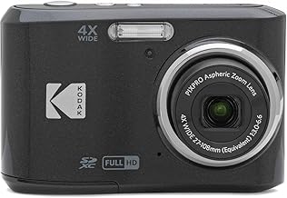 KODAK PIXPRO Friendly Zoom FZ45-BK 16MP Digital Camera with 4X Optical Zoom 27mm Wide Angle and 2.7" LCD Screen (Black)