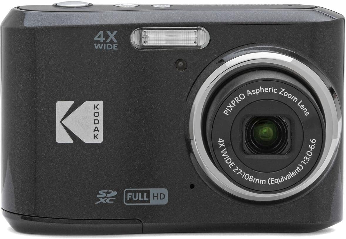 KODAK PIXPRO Friendly Zoom FZ45-BK 16MP Digital Camera with 4X Optical Zoom 27mm Wide Angle and 2.7" LCD Screen (Black)-0