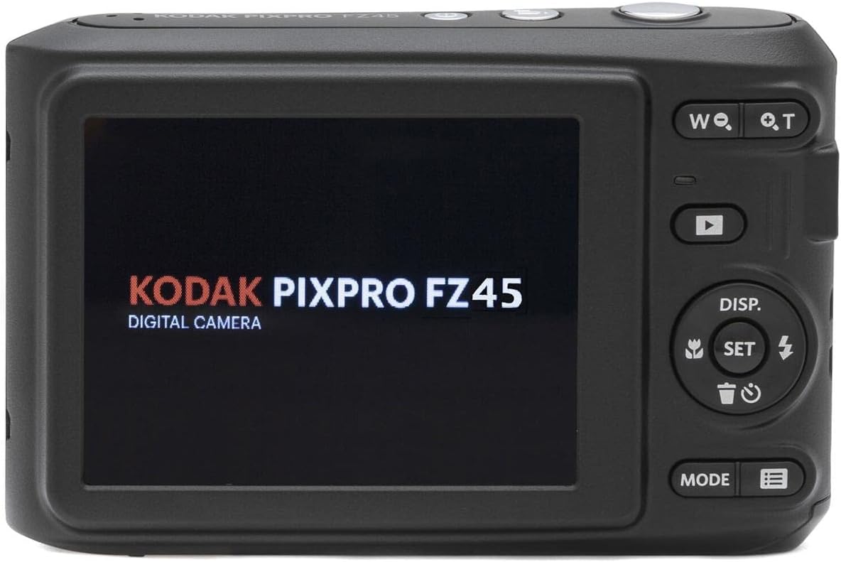 KODAK PIXPRO Friendly Zoom FZ45-BK 16MP Digital Camera with 4X Optical Zoom 27mm Wide Angle and 2.7" LCD Screen (Black)-1