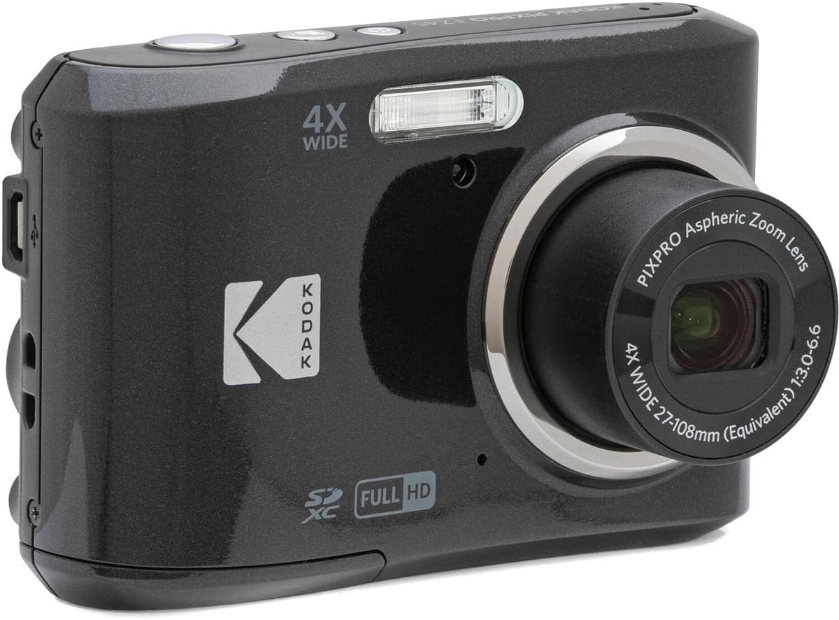 KODAK PIXPRO Friendly Zoom FZ45-BK 16MP Digital Camera with 4X Optical Zoom 27mm Wide Angle and 2.7" LCD Screen (Black)-2