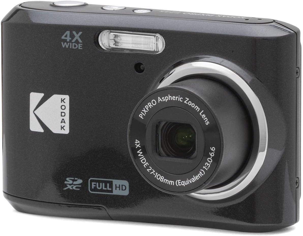 KODAK PIXPRO Friendly Zoom FZ45-BK 16MP Digital Camera with 4X Optical Zoom 27mm Wide Angle and 2.7" LCD Screen (Black)-3