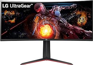 LG UltraGear QHD 34-Inch Curved Gaming Monitor 34GP63A-B, VA with HDR 10 Compatibility and AMD FreeSync Premium, 160Hz, Black