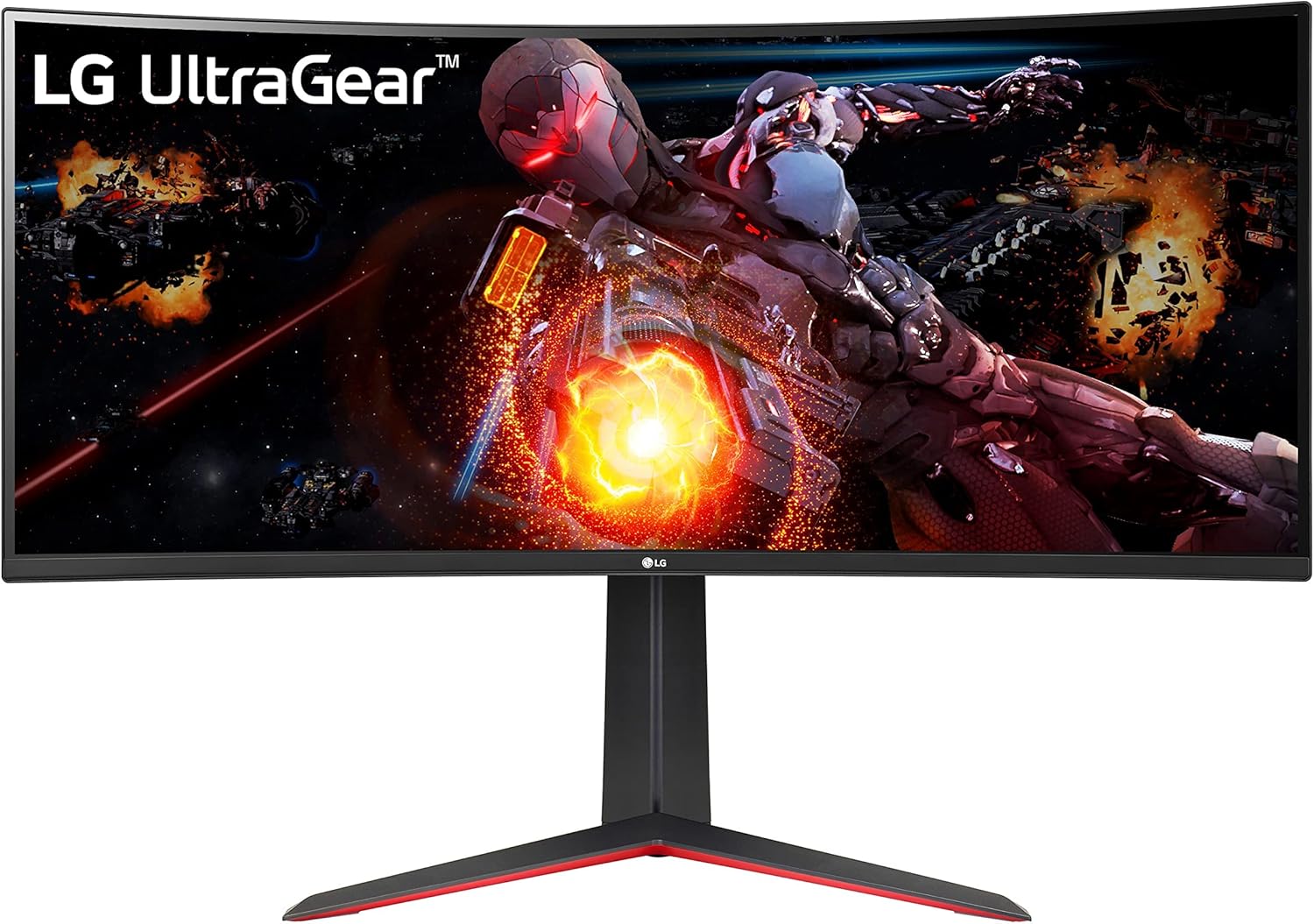 LG UltraGear QHD 34-Inch Curved Gaming Monitor 34GP63A-B, VA with HDR 10 Compatibility and AMD FreeSync Premium, 160Hz, Black-0