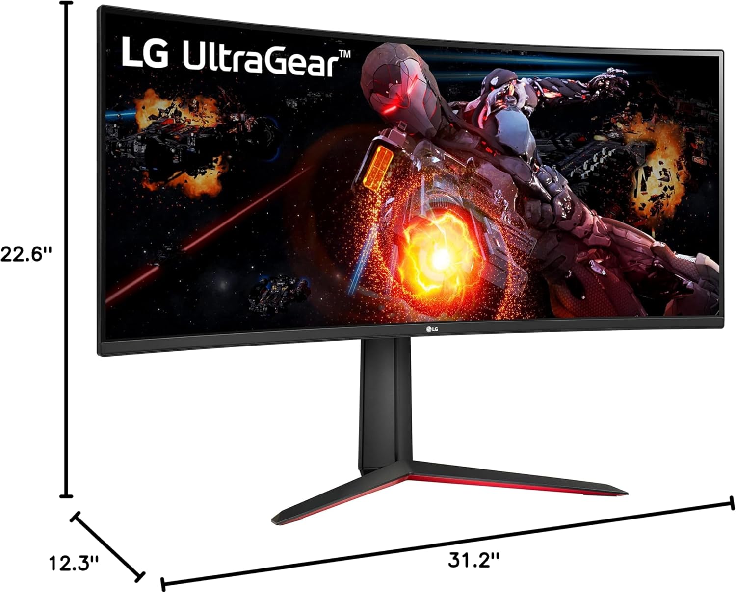 LG UltraGear QHD 34-Inch Curved Gaming Monitor 34GP63A-B, VA with HDR 10 Compatibility and AMD FreeSync Premium, 160Hz, Black-10