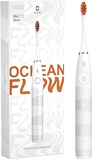 Oclean Electric Toothbrush for Adults, Sonic Toothbrush Soft Gum Care, Whitening, 180 Days Battery Life, IPX7 Waterproof, 76000 VPM Motor, USB C Rechargeable, White