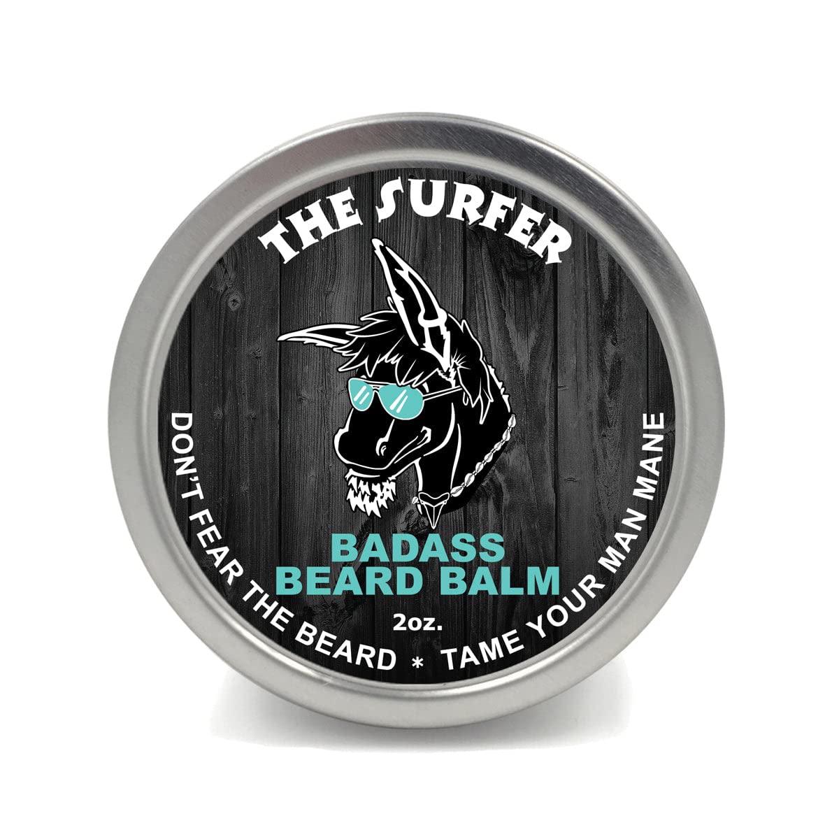 Badass Beard Care Beard Balm - The Surfer Scent, 2 Ounce - All Natural Ingredients, Keeps Beard and Mustache Full, Soft and Healthy, Reduce Itchy and Flaky Skin, Promote Healthy Growth-0