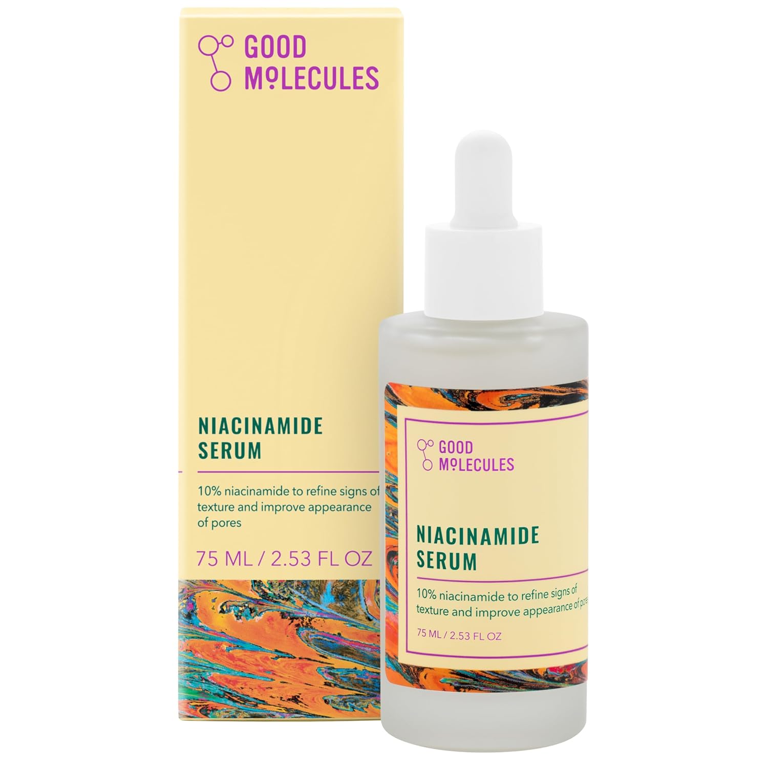 Good Molecules Niacinamide Serum - 10% Niacinamide B3 Facial Serum for Blemishes, Enlarged Pores, Balancing and Hydrating - Skincare for Face-0