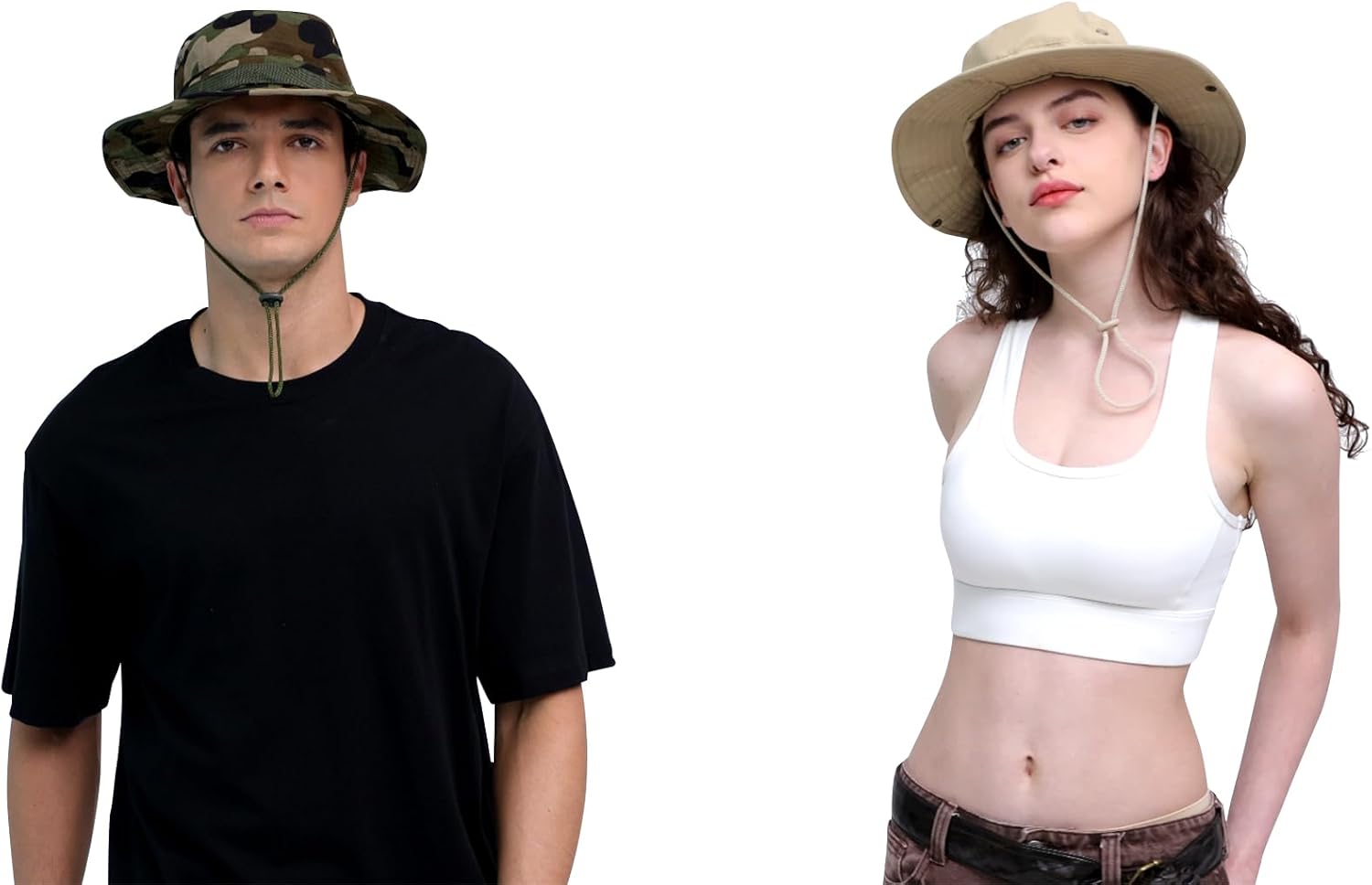 Sun Hats for Men Women Bucket Hat UPF 50+ Boonie Hat Foldable UV Protection Hiking Beach Fishing Summer Safari-5