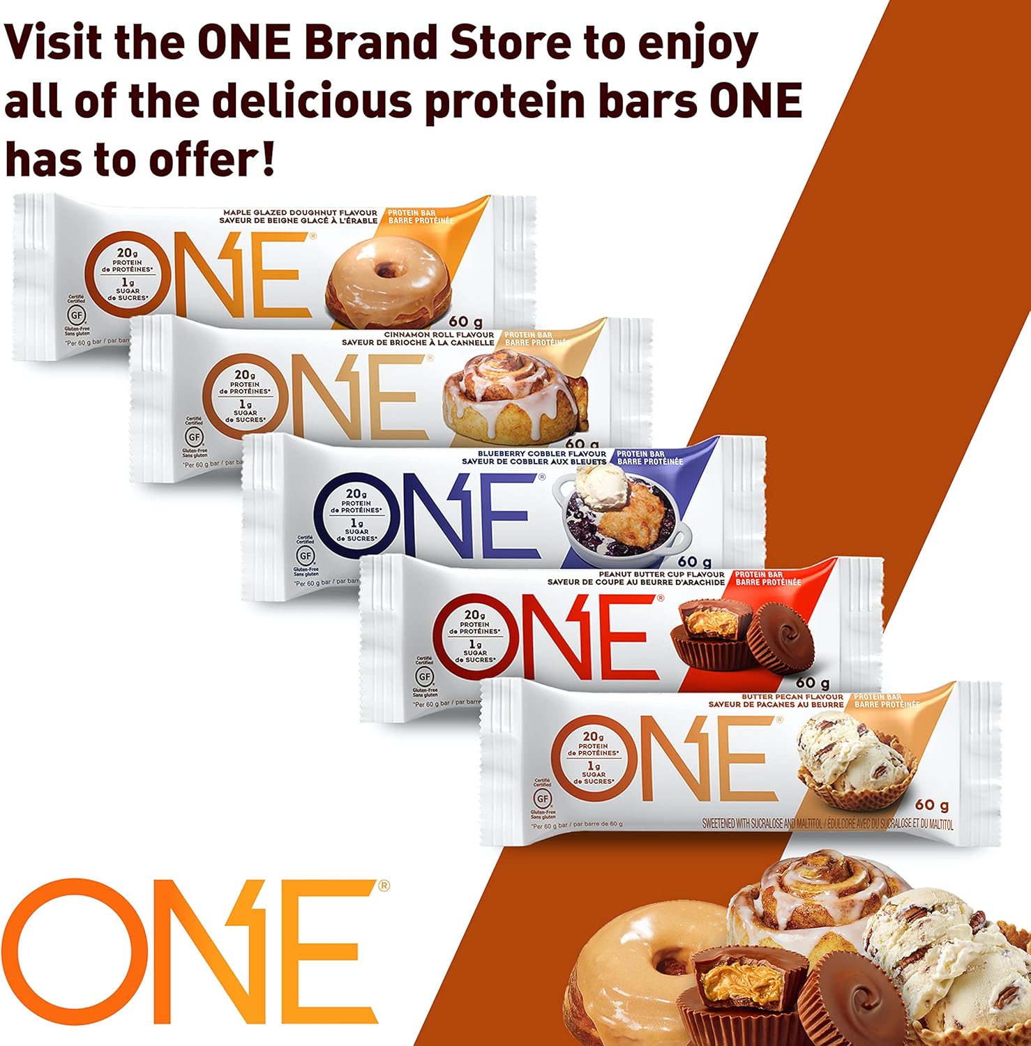 ONE Coffee Shop Caffeinated Protein Bars, Vanilla Latte, Gluten Free with 20g Protein and 65mg of Caffeine Energy, Pantry Staples, 2.12 oz (12 Count)-4