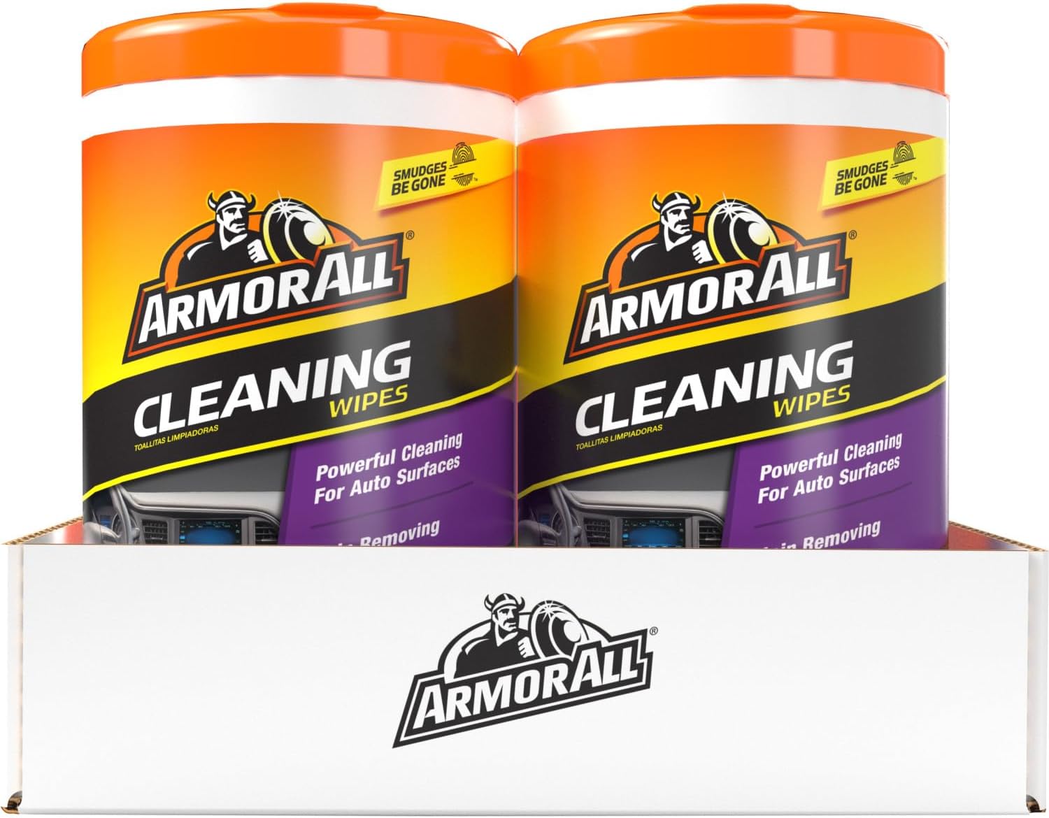 Armor All Car Cleaning Wipes, Wipes for Car Interior and Car Exterior, 90 Wipes Each-1