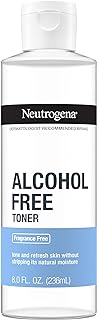 Neutrogena Alcohol-Free Gentle Daily Fragrance-Free Face Toner to Tone & Refresh Skin, Toner Gently Removes Impurities & Reconditions Skin, Hypoallergenic, 8 fl. oz