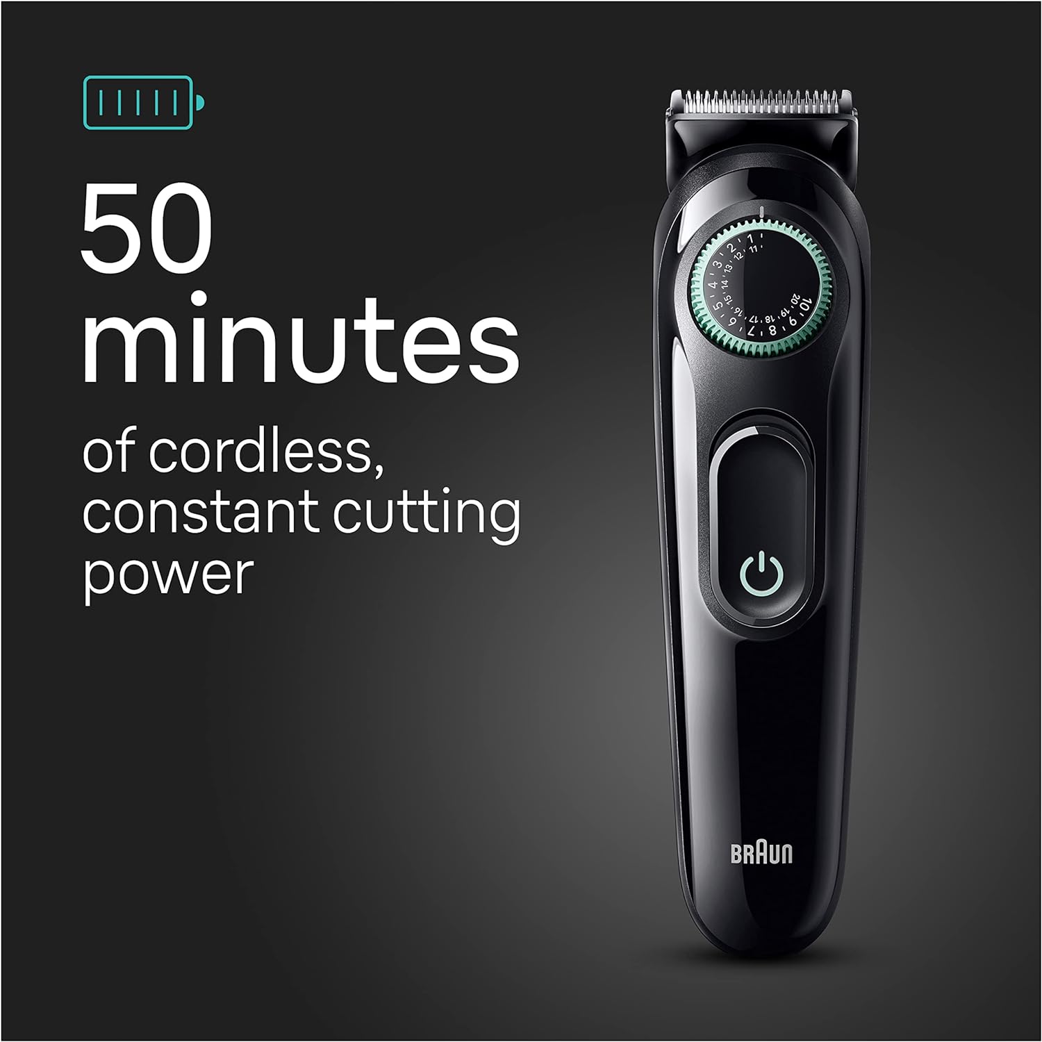 Braun All-In-One Style Kit Series 3 3430, 3-in-1 Trimmer for Men with Beard Trimmer, Ear & Nose Trimmer, Hair Clippers, Ultra-Sharp Blade, 20 Length Settings, Washable-4