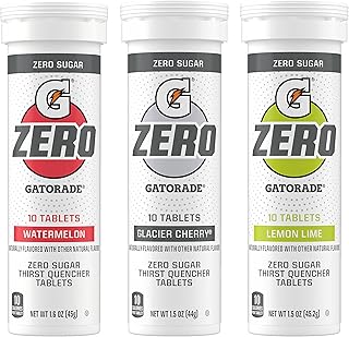 Gatorade Zero Tablets, Variety Pack (Pack of 40)