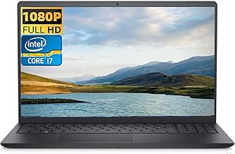 Dell Inspiron 15 3520 15.6" FHD Laptop, Intel Core i7-1255U Processor, 32GB RAM,1TB SSD, SD Card Reader, WiFi, Bluetooth, Webcam, Win 11 Home, Alpacatec Accessories, Carbon Black