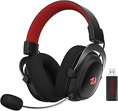 Redragon H510 PRO Zeus-X RGB Wireless Gaming Headset - 7.1 Surround Sound - 53MM Audio Drivers in Memory Foam Ear Pads w/Durable Fabric Cover- Multi Platforms Headphone - USB Powered for PC/PS4/NS