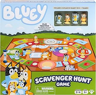 Bluey Scavenger Hunt Game. A Fun Board Game Full of Fun Activities to Perform, Things to Find and Questions to Answer