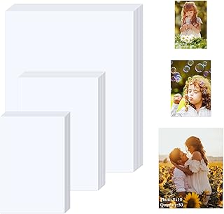 ZBEIVAN Photo Paper 4x6, 5x7, 8x10 inch High Glossy Paper 150 Sheets, 200 GSM Paper for Printer (4x6 50 Sheets, 5x7 50 Sheets, 8x10 50 Sheets)