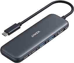 Anker 332 USB-C Hub (5-in-1) with 4K HDMI Display, 5Gbps - and 2 5Gbps USB-A Data Ports and for MacBook Pro, MacBook Air, Dell XPS, Lenovo Thinkpad, HP Laptops and More