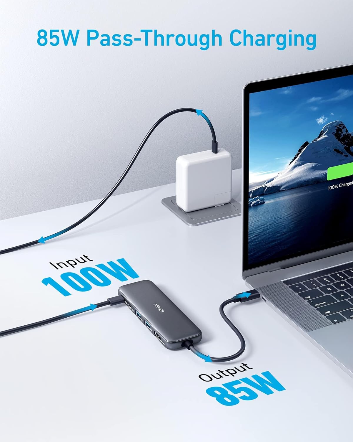 Anker 332 USB-C Hub (5-in-1) with 4K HDMI Display, 5Gbps - and 2 5Gbps USB-A Data Ports and for MacBook Pro, MacBook Air, Dell XPS, Lenovo Thinkpad, HP Laptops and More-2