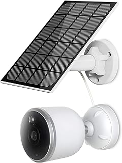 Solar Security Cameras Wireless Outdoor for Home Security, Battery Camera, 2.4G Wi-Fi, PIR Motion Detection, IP65 Waterproof