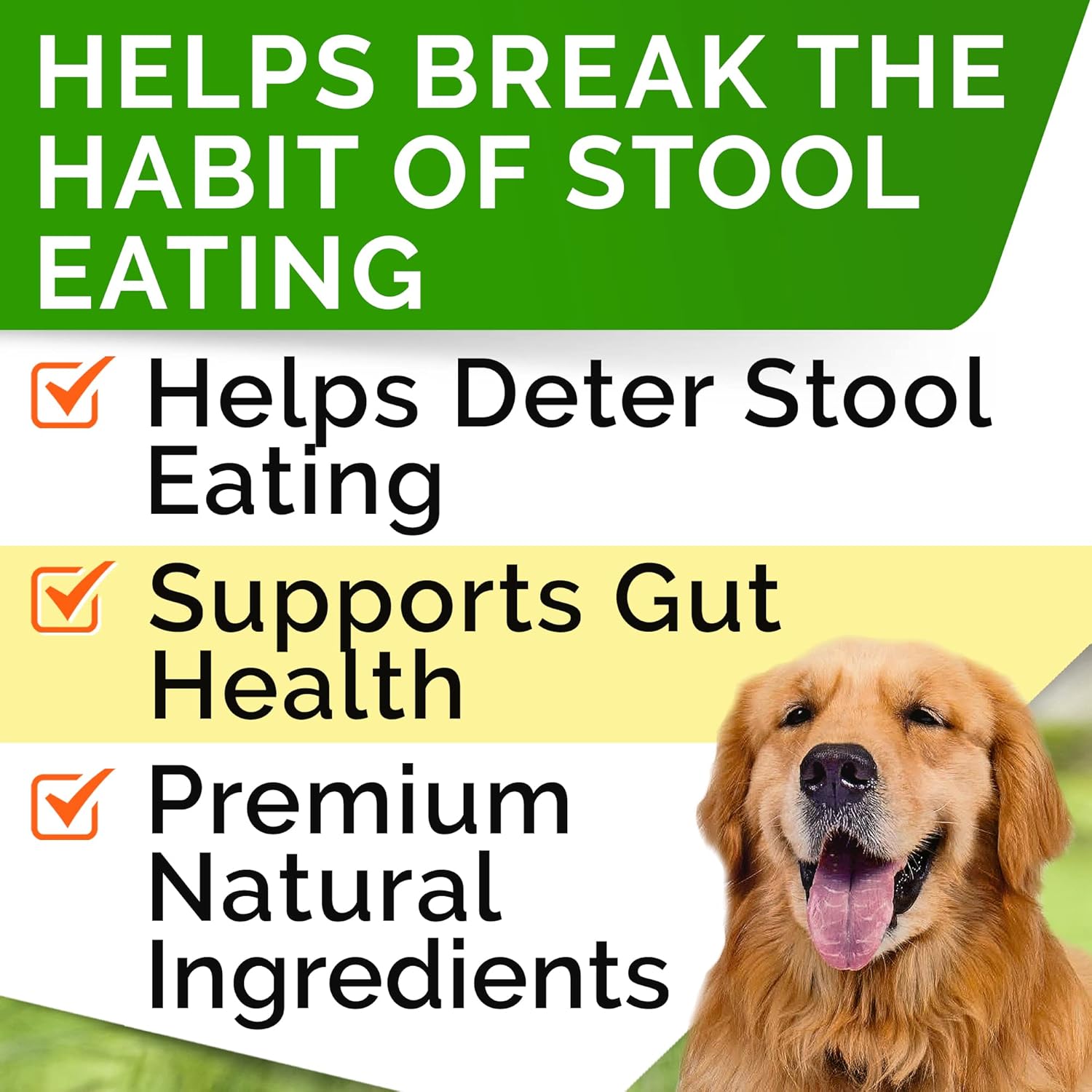 STRELLALAB No Poo Treats for Dogs - Coprophagia Stool Eating Deterrent - Digestive Enzymes - Gut Health & Immune Support - Stop Eating Poop - Bacon Flavor 120 Chews-1