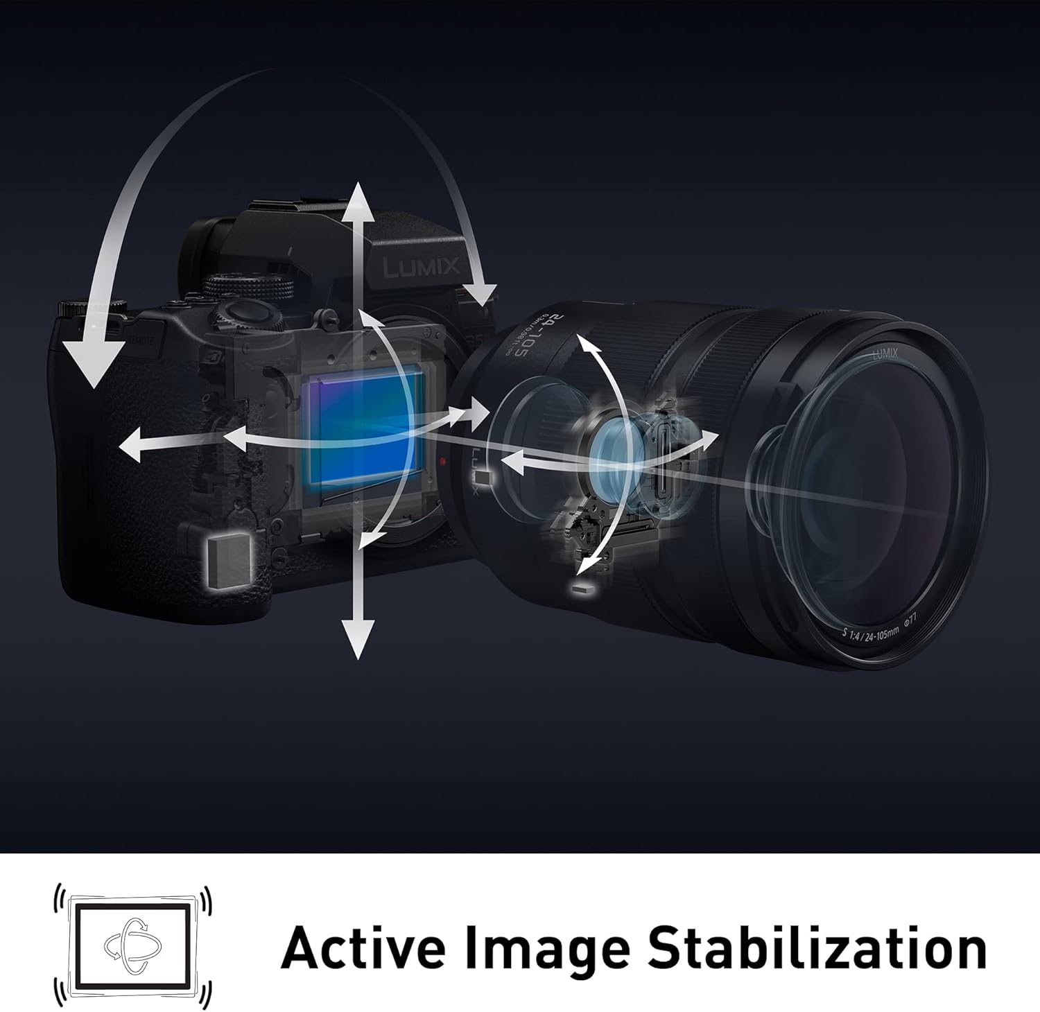 Panasonic LUMIX S5II Mirrorless Camera, 24.2MP Full Frame with Phase Hybrid AF, New Active I.S. Technology, Unlimited 4:2:2 10-bit Recording with 20-60mm F3.5-5.6 L Mount Lens - DC-S5M2KK Black-5