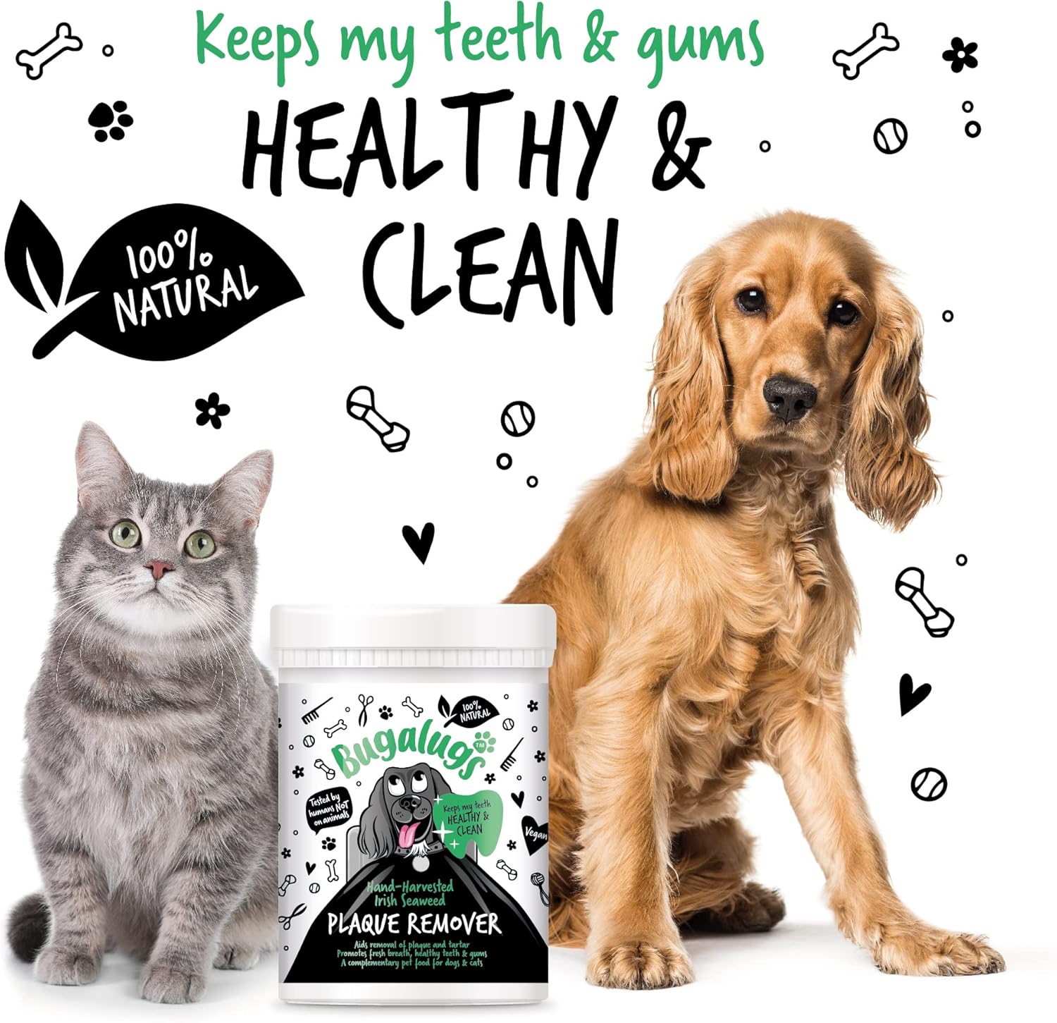 Plaque Off Remover for Dog Teeth & Bad Breath 100% Natural | Plaque Off No Toothbrush or Dog Toothpaste | Remove Dog Bad Breath & Plaque Remover for Dogs & Cats (Dog 70g)-3