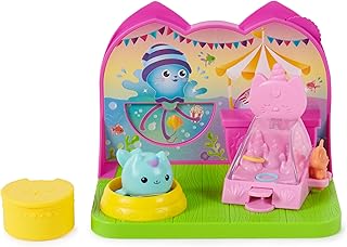 Gabby’s Dollhouse Kitty Narwhal’s Carnival Room, with Toy Figure, Surprise Toys and Dollhouse Furniture, Kids Toys for Girls & Boys 3+