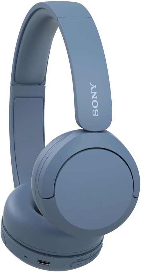 Sony WH-CH520 Wireless Headphones Bluetooth On-Ear Headset with Microphone, Blue-2