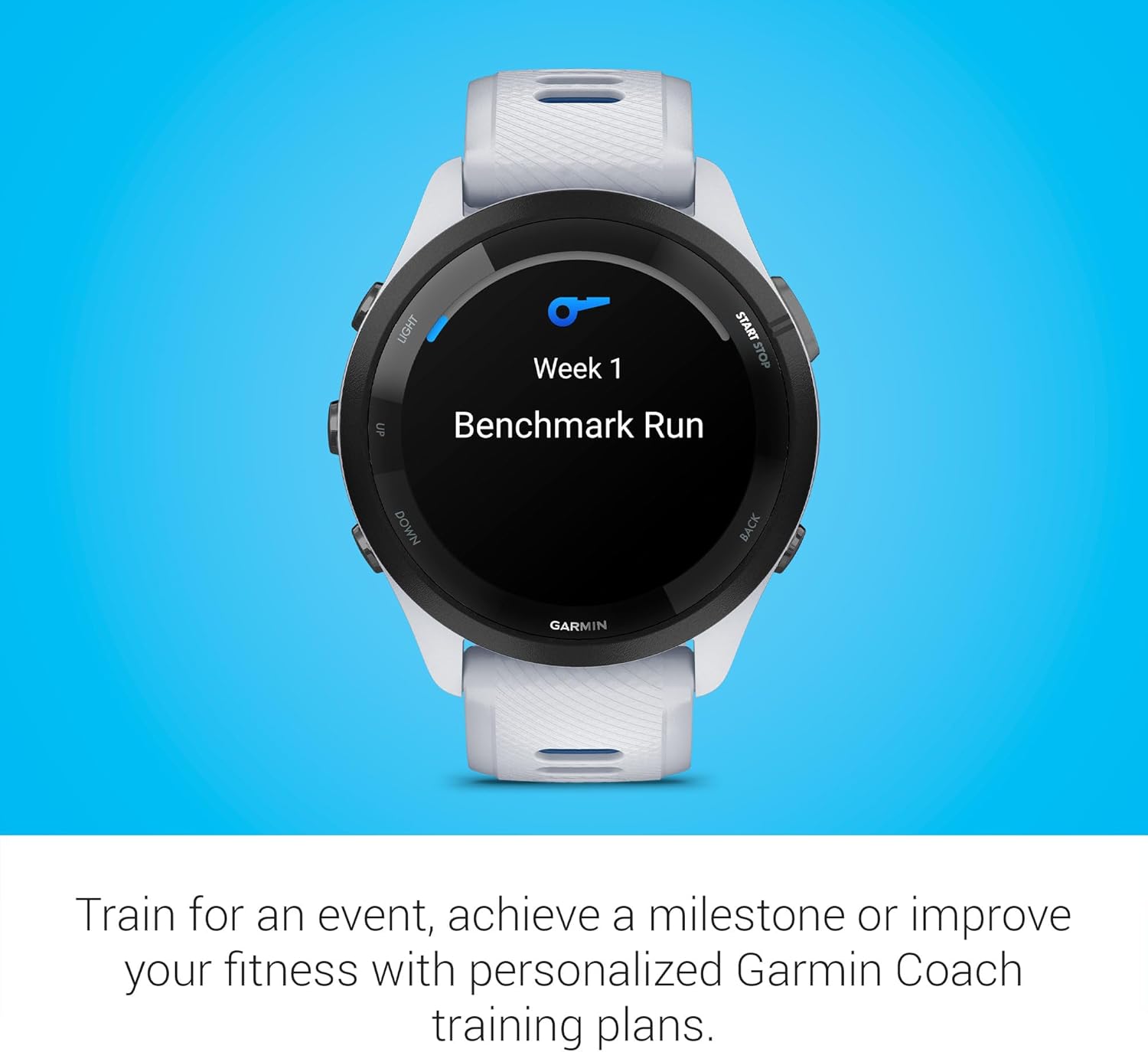 Garmin Forerunner 265 Running Smartwatch, Colorful AMOLED Display, Training Metrics and Recovery Insights, Whitestone and Tidal Blue-5